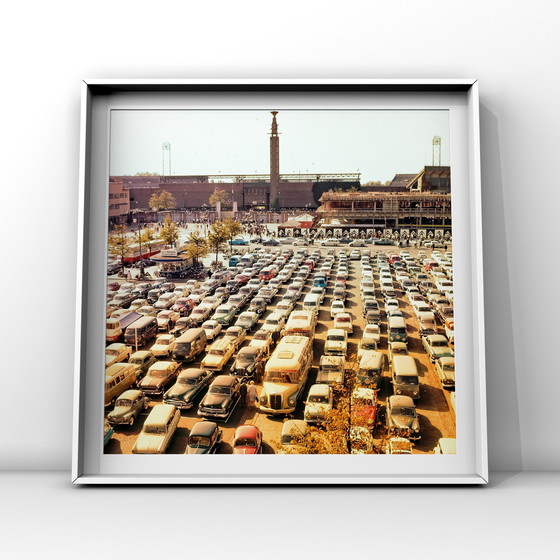 Image 1 of 1X Impression d'art - Stade olympique d'Amsterdam, années 1960