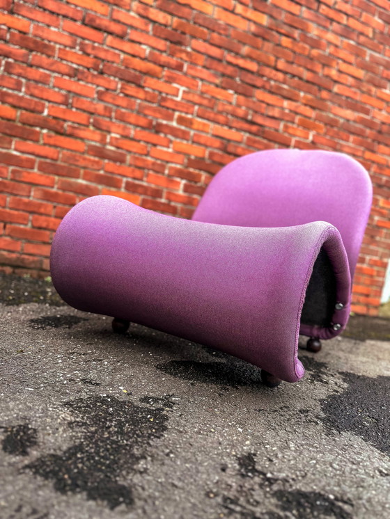 Image 1 of Verner Panton G-Type 1-2-3 Purple Armchair For Fritz Hansen