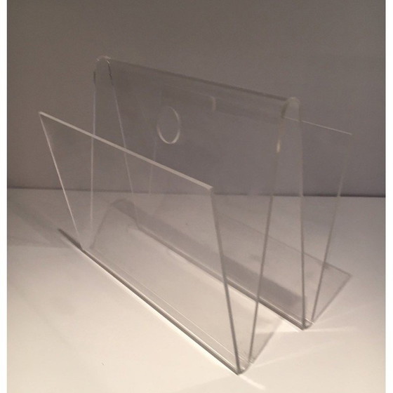 Image 1 of Porte-revues vintage en plexiglas, 1970