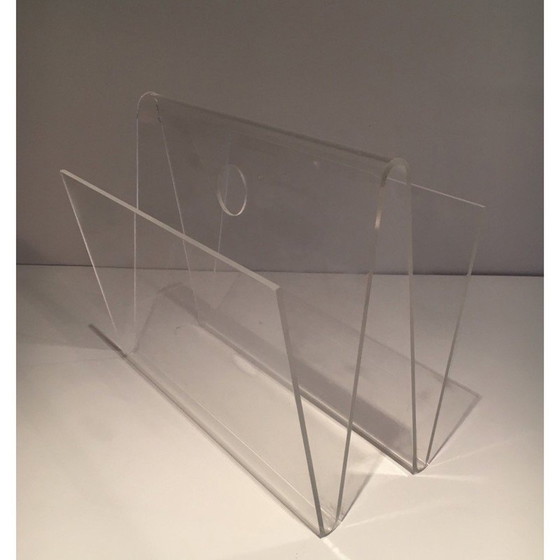 Image 1 of Porte-revues vintage en plexiglas, 1970