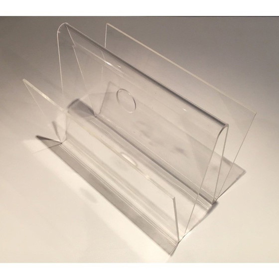 Image 1 of Porte-revues vintage en plexiglas, 1970