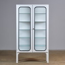 Cabinet médical vintage en fer et verre, 1970's