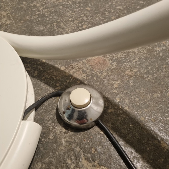 Image 1 of Lampadaire Serpente blanc par Elio Martinelli pour Martinelli Luce