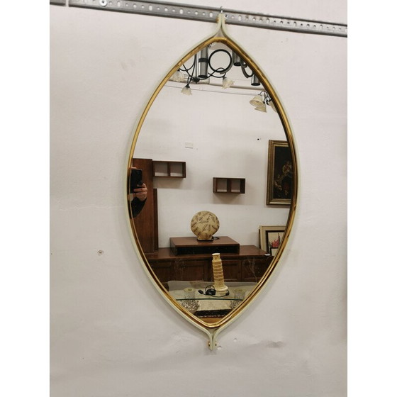 Image 1 of Console vintage avec miroir par Tommaso Barbi, Italie 1970