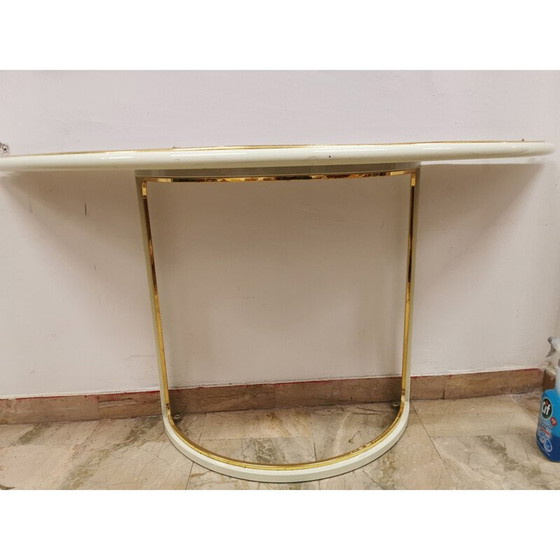 Image 1 of Console vintage avec miroir par Tommaso Barbi, Italie 1970
