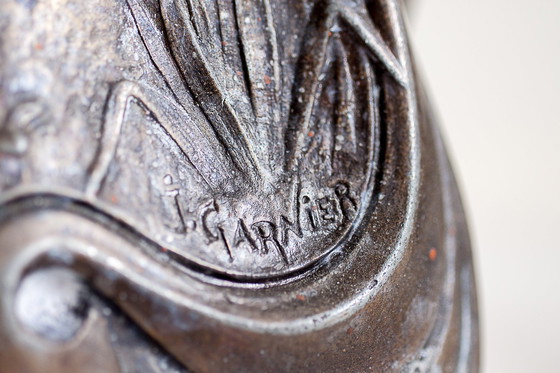 Image 1 of Paire D'Aiguières Jean Garnier, Art Nouveau