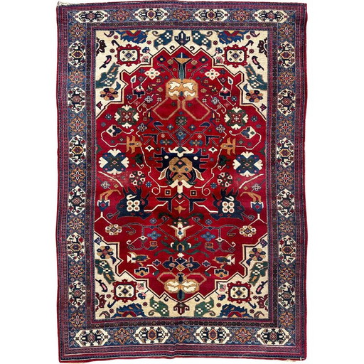 Tapis vintage Ardebil en velours et coton, Iran