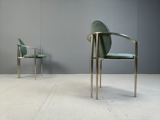 Image 1 of Ensemble de 6 chaises de salle à manger par Belgochrom, 1980S