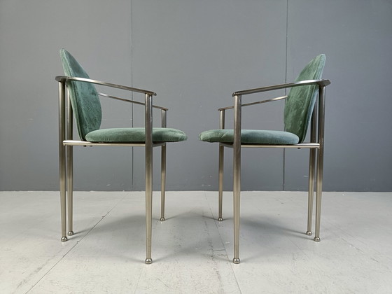 Image 1 of Ensemble de 6 chaises de salle à manger par Belgochrom, 1980S