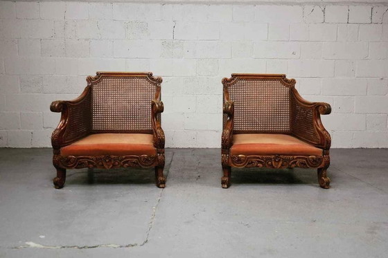 Image 1 of Paire de fauteuils du début du 20e siècle