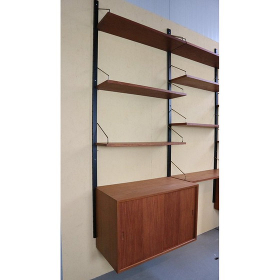 Image 1 of Meuble mural vintage en teck par Poul Cadovius, Danemark 1960
