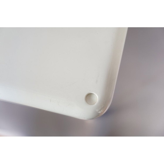 Image 1 of Table basse vintage en plastique blanc par Vico Magistretti pour Artemide, Italie 1970