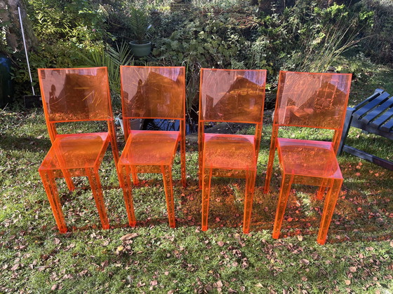 Image 1 of 4x Chaises Pour Kartell Par Starck