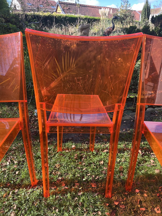 Image 1 of 4x Chaises Pour Kartell Par Starck