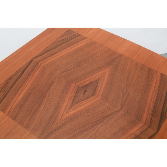 Image 1 of Table basse vintage réglable en hauteur avec incrustations, 1960s