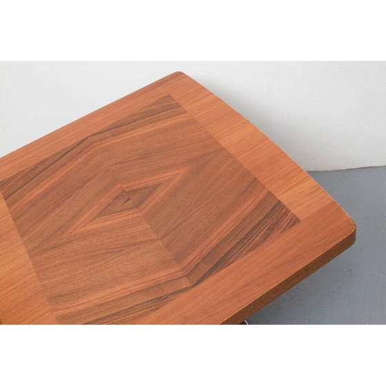 Image 1 of Table basse vintage réglable en hauteur avec incrustations, 1960s