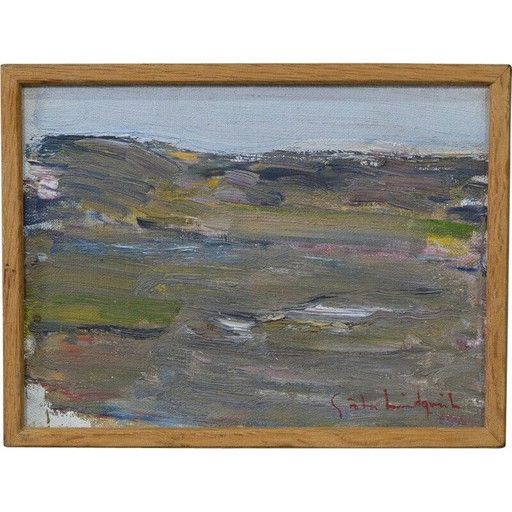 Lithographie vintage de Gosta, Suède 1960