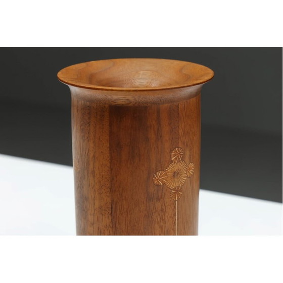 Image 1 of Ensemble de sculptures en bois vintage par Michigan Woodworker pour Roger Sloan, années 1970