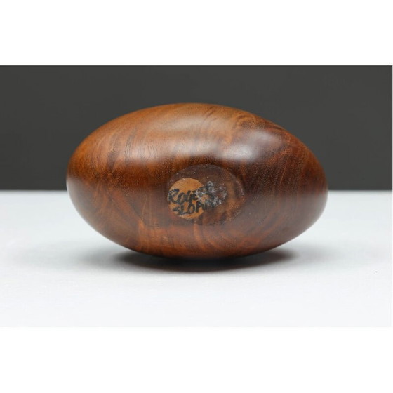 Image 1 of Ensemble de sculptures en bois vintage par Michigan Woodworker pour Roger Sloan, années 1970