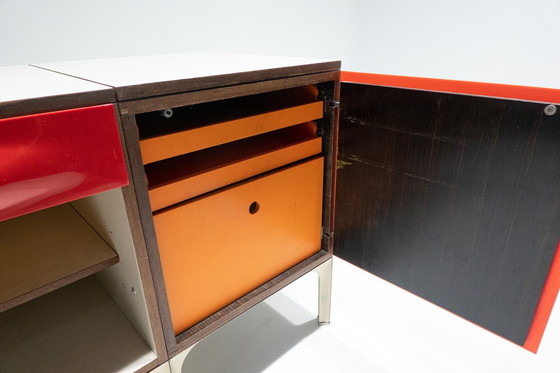 Image 1 of Bureau moderne du Mid-Century avec plateau coulissant par Raymond Loewy, 1960S