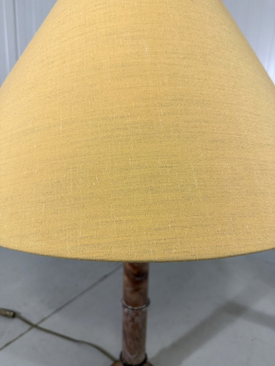 Image 1 of Ensemble de 2 grandes lampes de table en marbre 1970's
