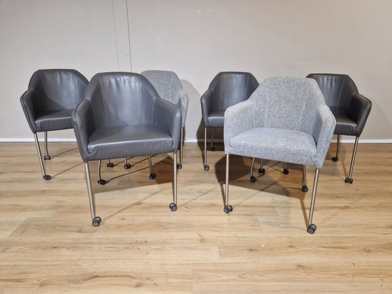 Image 1 of Ensemble de salle à manger Montel - Table à manger After Eight - Chaises Bebobse