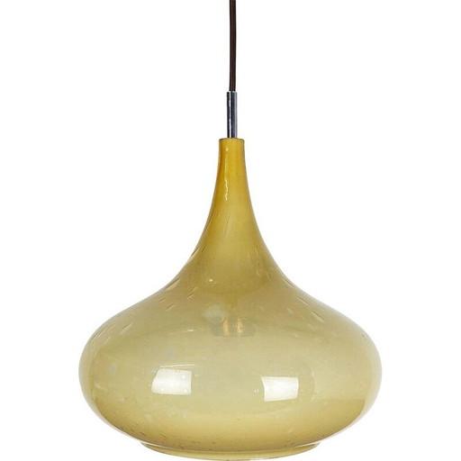 Suspension orientale en verre vintage par Doria Lights, Allemagne 1970