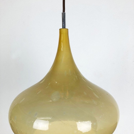 Image 1 of Suspension orientale en verre vintage par Doria Lights, Allemagne 1970