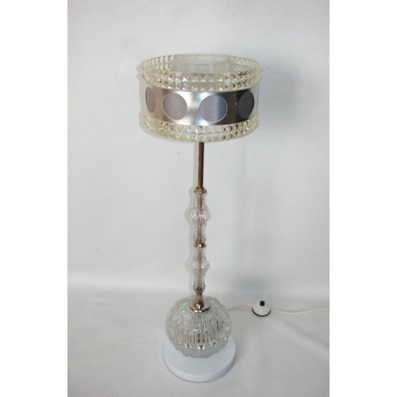 Image 1 of Lampadaire vintage en verre et plastique, 1980