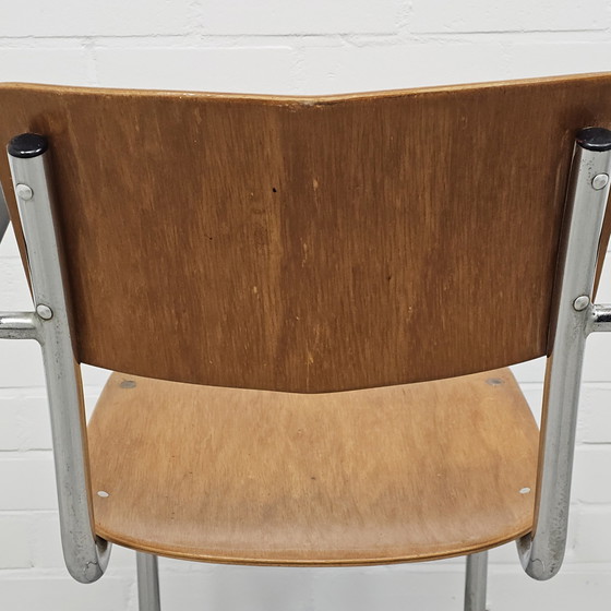 Image 1 of Chaise Vintage Chaise Industrielle Th. De Wit Schiedam