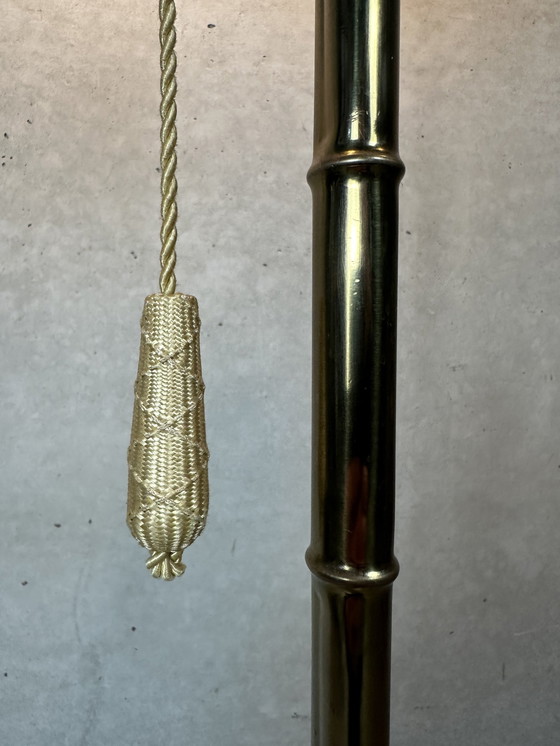 Image 1 of Lampadaire vintage en faux bambou