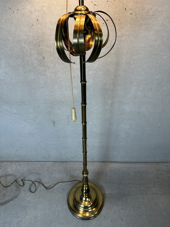 Image 1 of Lampadaire vintage en faux bambou