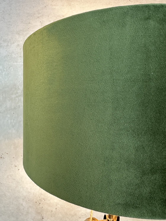 Image 1 of Lampadaire vintage en faux bambou