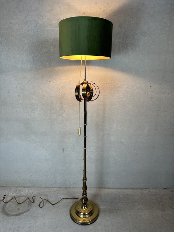 Image 1 of Lampadaire vintage en faux bambou