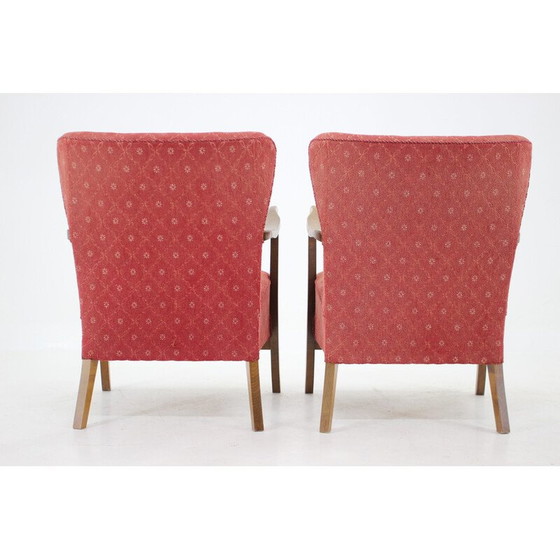Image 1 of Paire de fauteuils en bois danois vintage par Alfred Christensen, années 1940