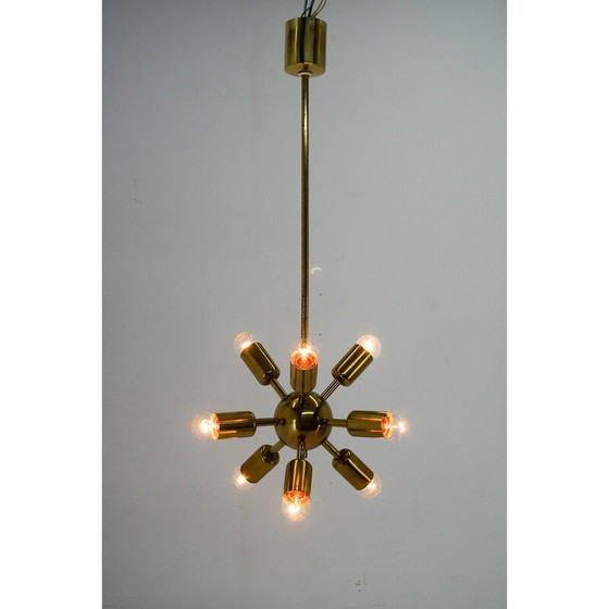 Image 1 of Lustre Spoutnik à 9 flammes pour Drukov, 1970