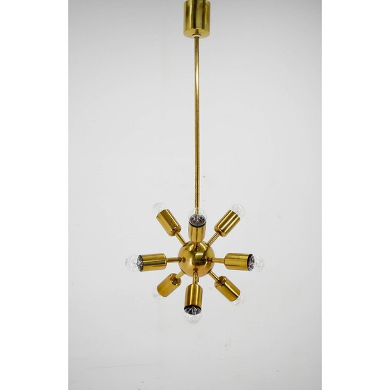 Image 1 of Lustre Spoutnik à 9 flammes pour Drukov, 1970