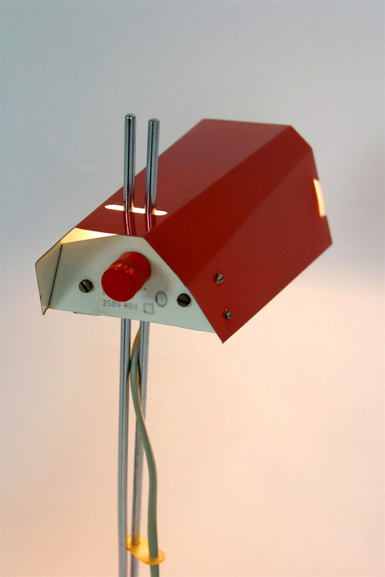 Image 1 of Lampe de table rouge de Josef Hurka pour Lidokov, 1970S