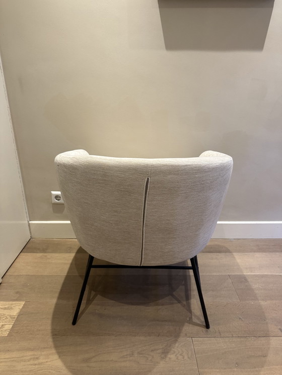 Image 1 of Fauteuil en tissu - Blanc cassé/Beige