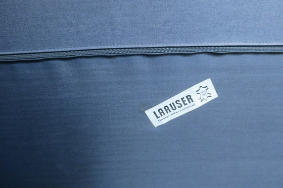 Image 1 of Laauser - Chaise longue sans bras en cuir patchwork vert olive avec ottoman, 1970