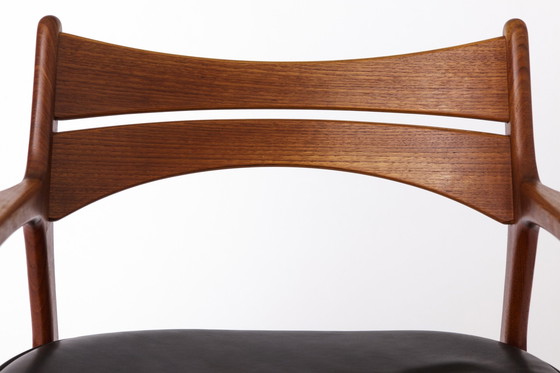 Image 1 of Fauteuil de bureau vintage par Erik Buch pour Christiansen Møbelfabrik, 1960S, Teck, Danois
