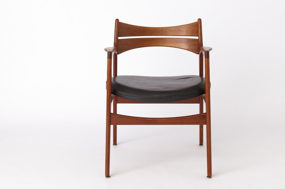 Image 1 of Fauteuil de bureau vintage par Erik Buch pour Christiansen Møbelfabrik, 1960S, Teck, Danois
