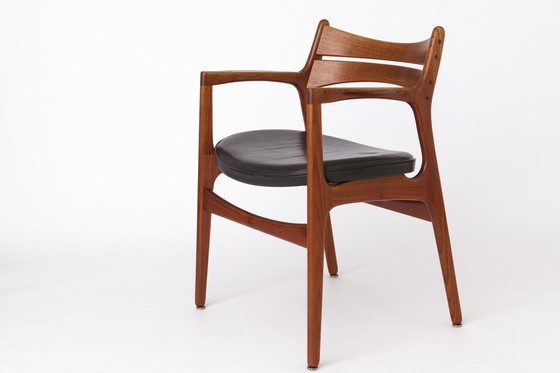 Image 1 of Fauteuil de bureau vintage par Erik Buch pour Christiansen Møbelfabrik, 1960S, Teck, Danois