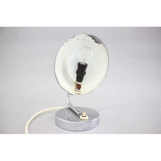 Image 1 of Lampe de table vintage en aluminium, Tchécoslovaquie, années 1930