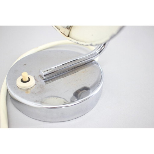 Lampe de table vintage en aluminium, Tchécoslovaquie, années 1930