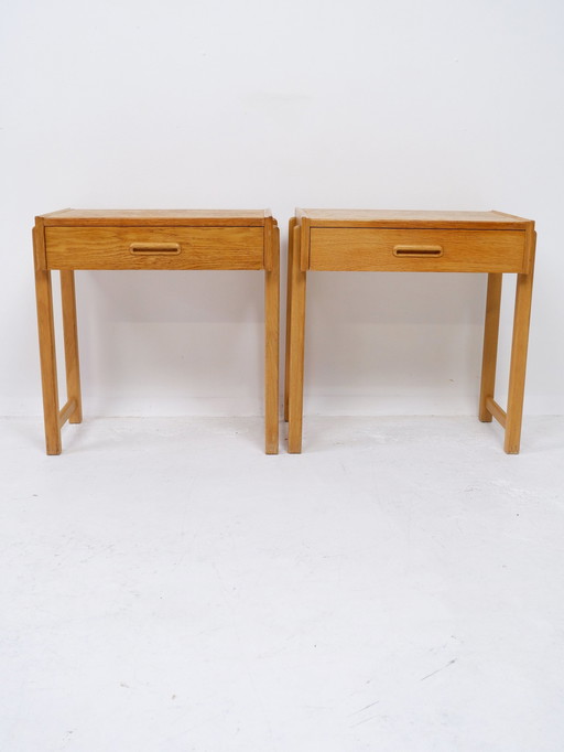 Ensemble de 2 tables de nuit suédoises, 1960