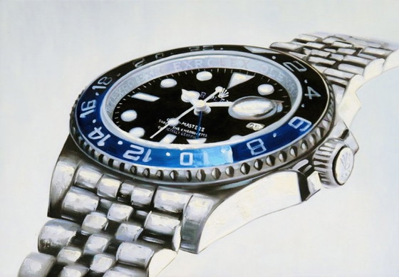 Image 1 of Rolex : "Gmt Master Ii Batman". Signé et numéroté.