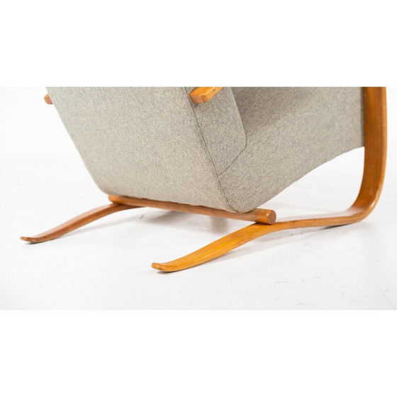 Image 1 of Paire de fauteuils vintage H269 en bois courbé par Jindrich Halabala, Tchécoslovaquie 1940