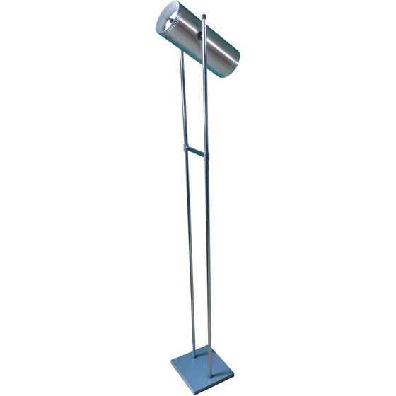 Image 1 of Lampadaire vintage en aluminium brossé par Jo Hammerborg pour Fog and Cod, 1960
