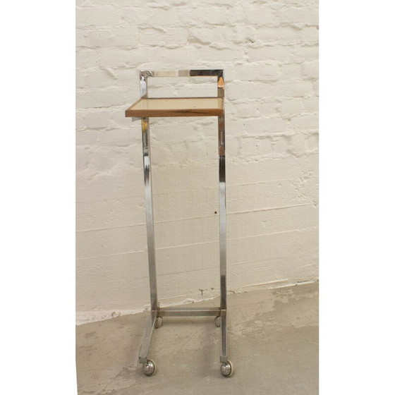 Image 1 of Table téléphonique industrielle vintage sur roulettes